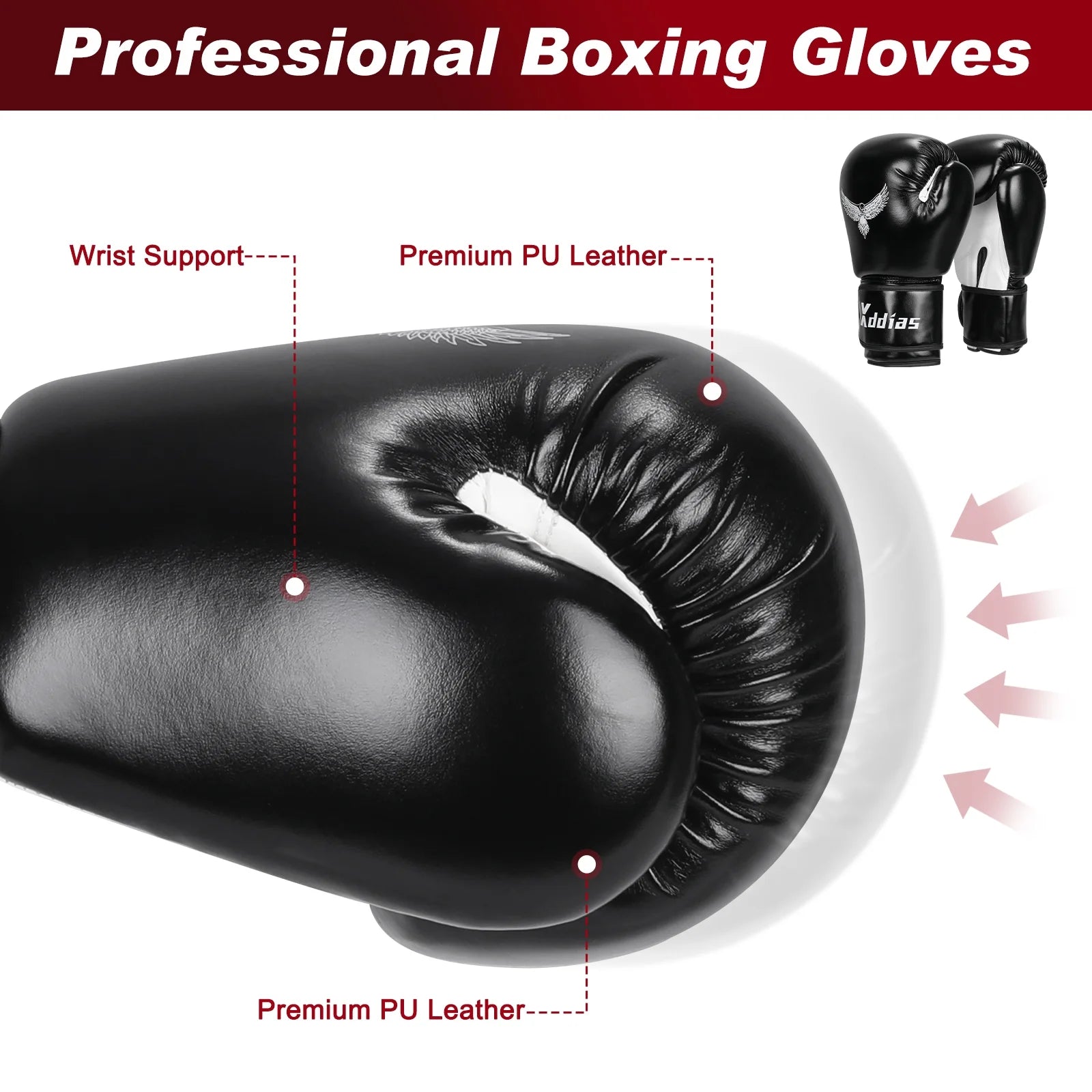 Freestanding Punching Bag for Adult Teens Kids, Kickboxing Bag with Boxing Gloves, Heavy Boxing Bag with Suction Base