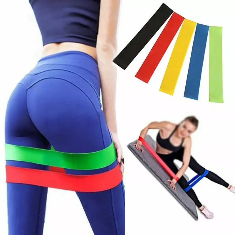Various Color Yoga Sport Resistance Bands Gym Equipment TPE Home Fitness Elastic Bands Pilates Strength Training Workout