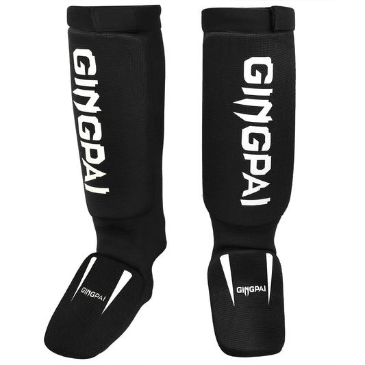 Cotton Boxing Shin Guards MMA Instep Ankle Protector Foot Protection TKD Kickboxing Pad Muaythai Training Leg Support Protectors