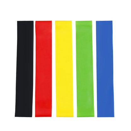 Various Color Yoga Sport Resistance Bands Gym Equipment TPE Home Fitness Elastic Bands Pilates Strength Training Workout