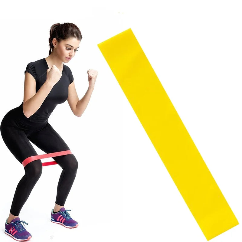 Various Color Yoga Sport Resistance Bands Gym Equipment TPE Home Fitness Elastic Bands Pilates Strength Training Workout