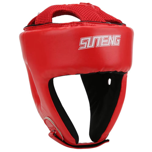 Kick Boxing Helmet PU Leather Men Women Karate Head Guard MMA Kickboxing Fight Training Head Protection Helmet