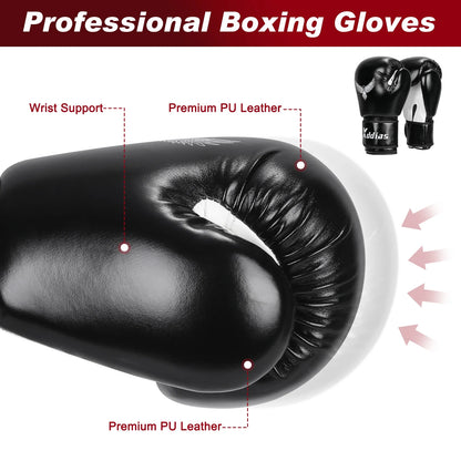 Freestanding Punching Bag for Adult Teens Kids, Kickboxing Bag with Boxing Gloves, Heavy Boxing Bag with Suction Base