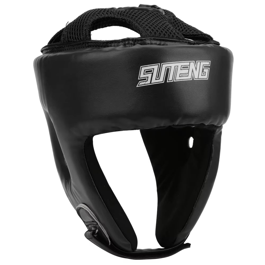 Kick Boxing Helmet PU Leather Men Women Karate Head Guard MMA Kickboxing Fight Training Head Protection Helmet